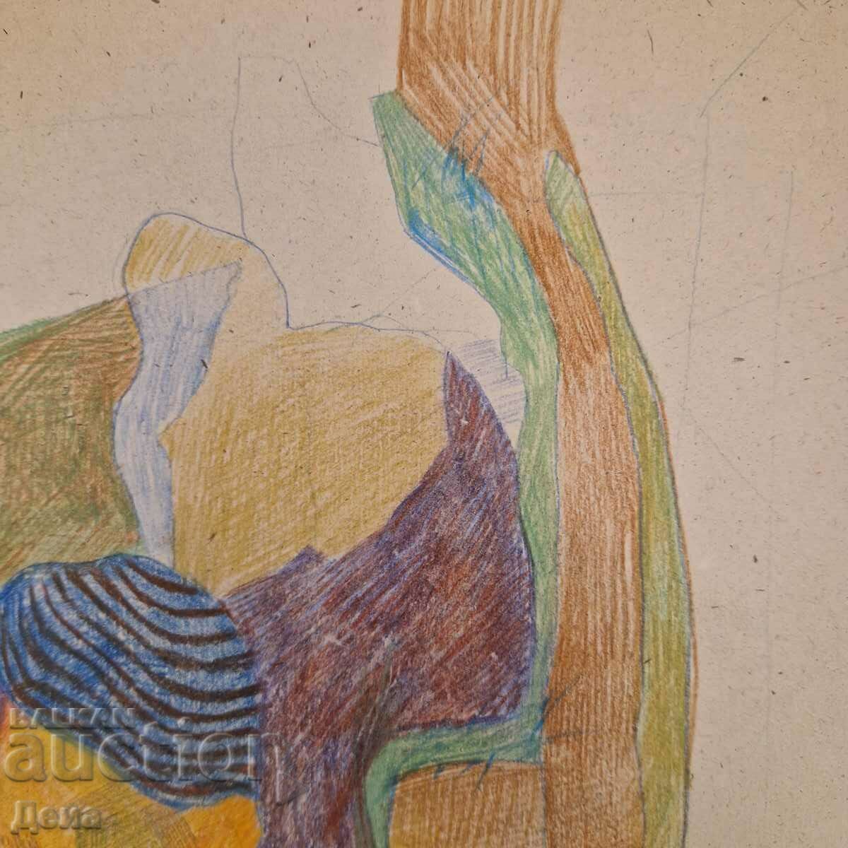 Silva Todorova drawing with price 85.00 BGN | € 43.46 Silva Todorova drawing with price 85.00 BGN | € 43.46