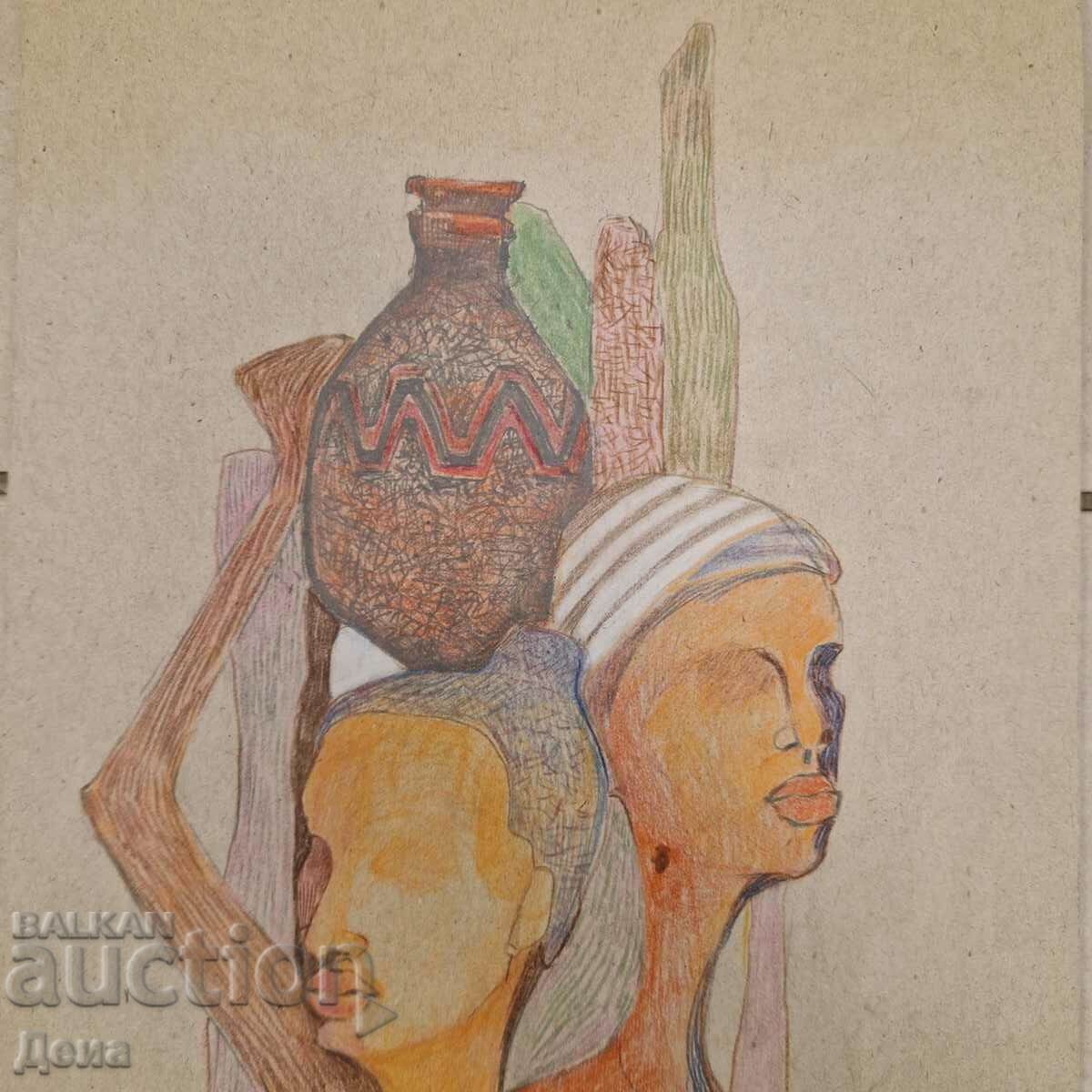 Silva Todorova drawing with price 85.00 BGN | € 43.46