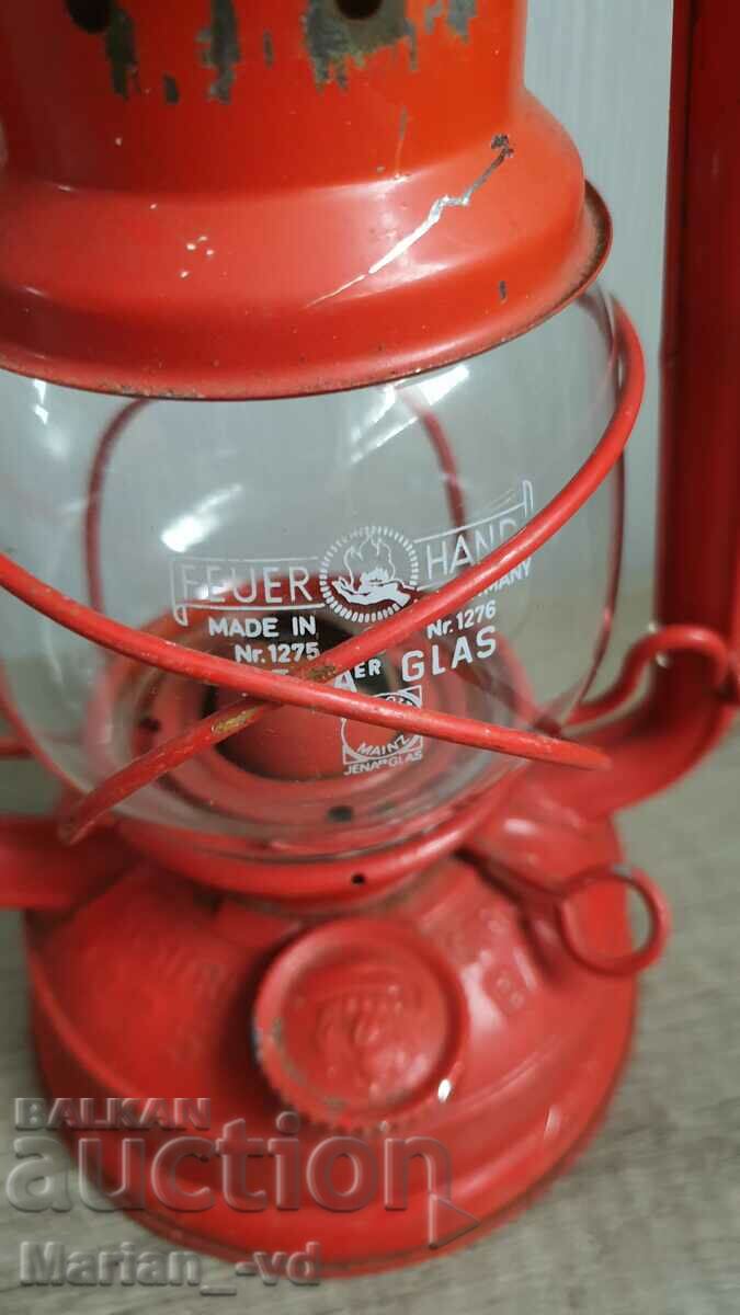 Auction Old gas lantern Feuer Hand 275 Baby W. Germany Auction Old gas lantern Feuer Hand 275 Baby W. Germany