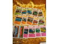 BUSES AND TRUCKS CARDS RETRO 38 PCS.