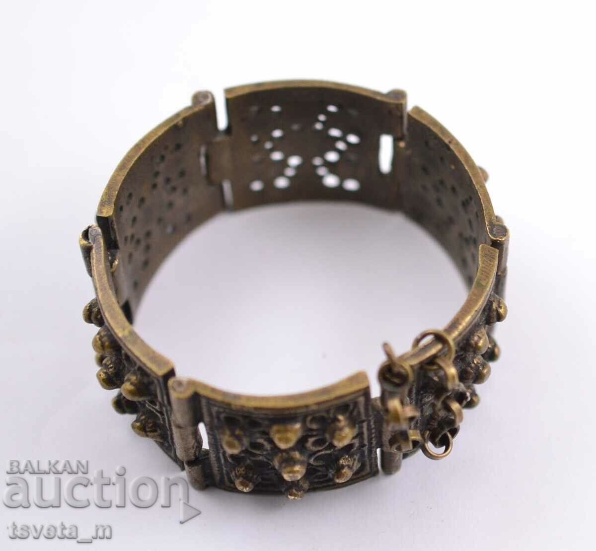 Bronze bracelet, filigree, jewelry, folk costume with price 38.00 BGN | € 19.43