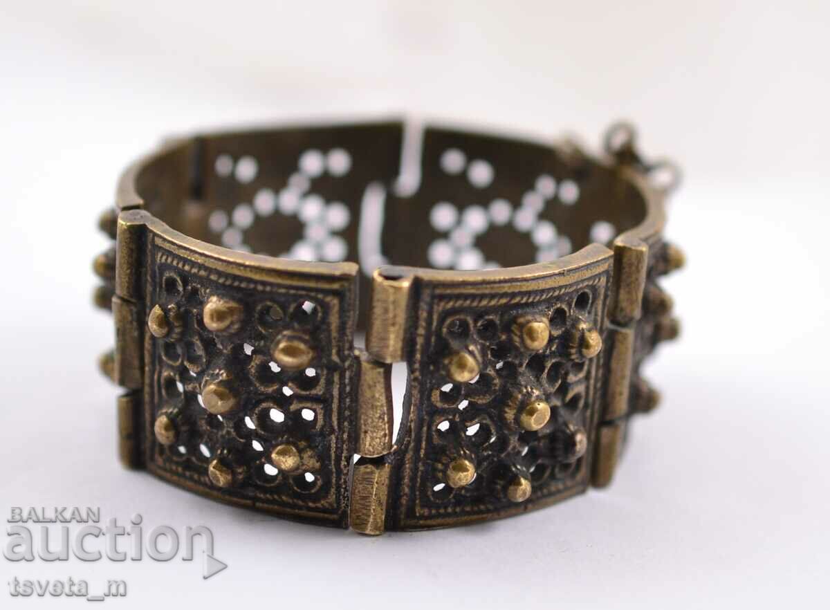 Auction  Bronze bracelet, filigree, jewelry, folk costume