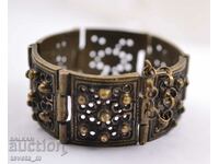 Bronze bracelet, filigree, jewelry, folk costume