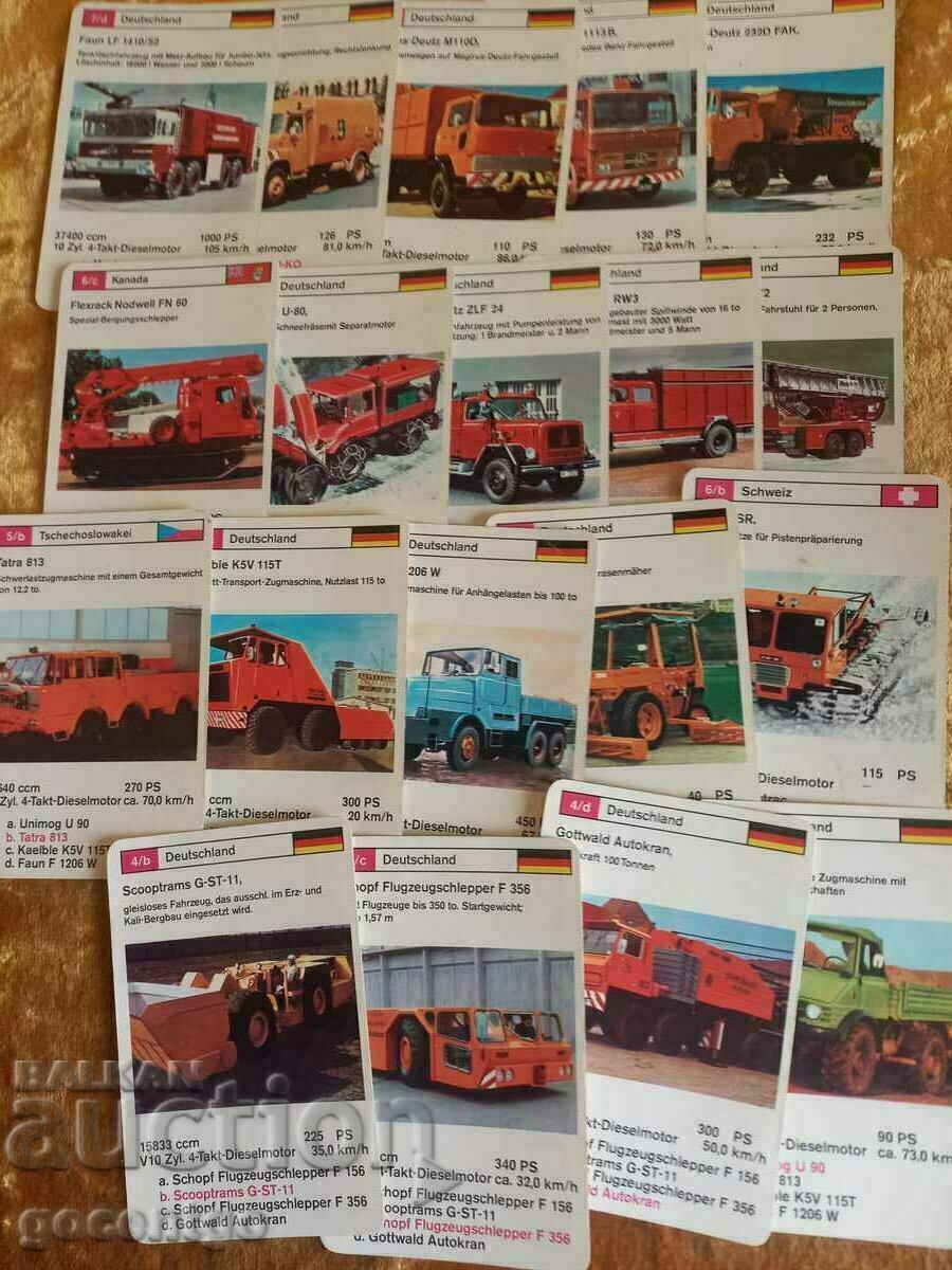 TRUCKS GIANTS CARDS RETRO 32 PCS.