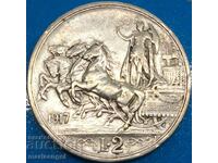 1 lira 1917 Italia Victor Emmanuel (1900 -1947) argint