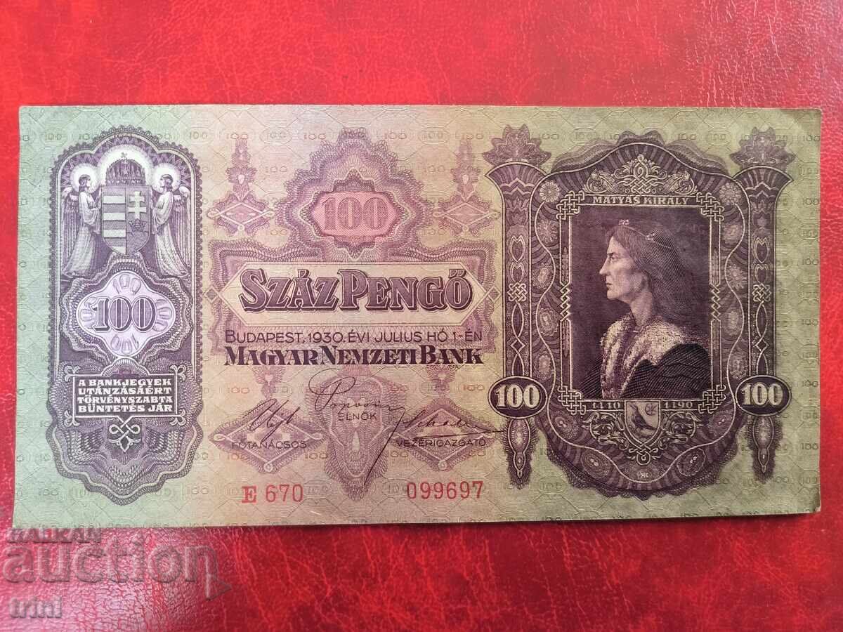 Ungaria 100 pengyos 1930