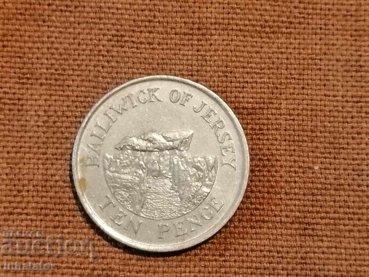 Jersey 10 pence 1992