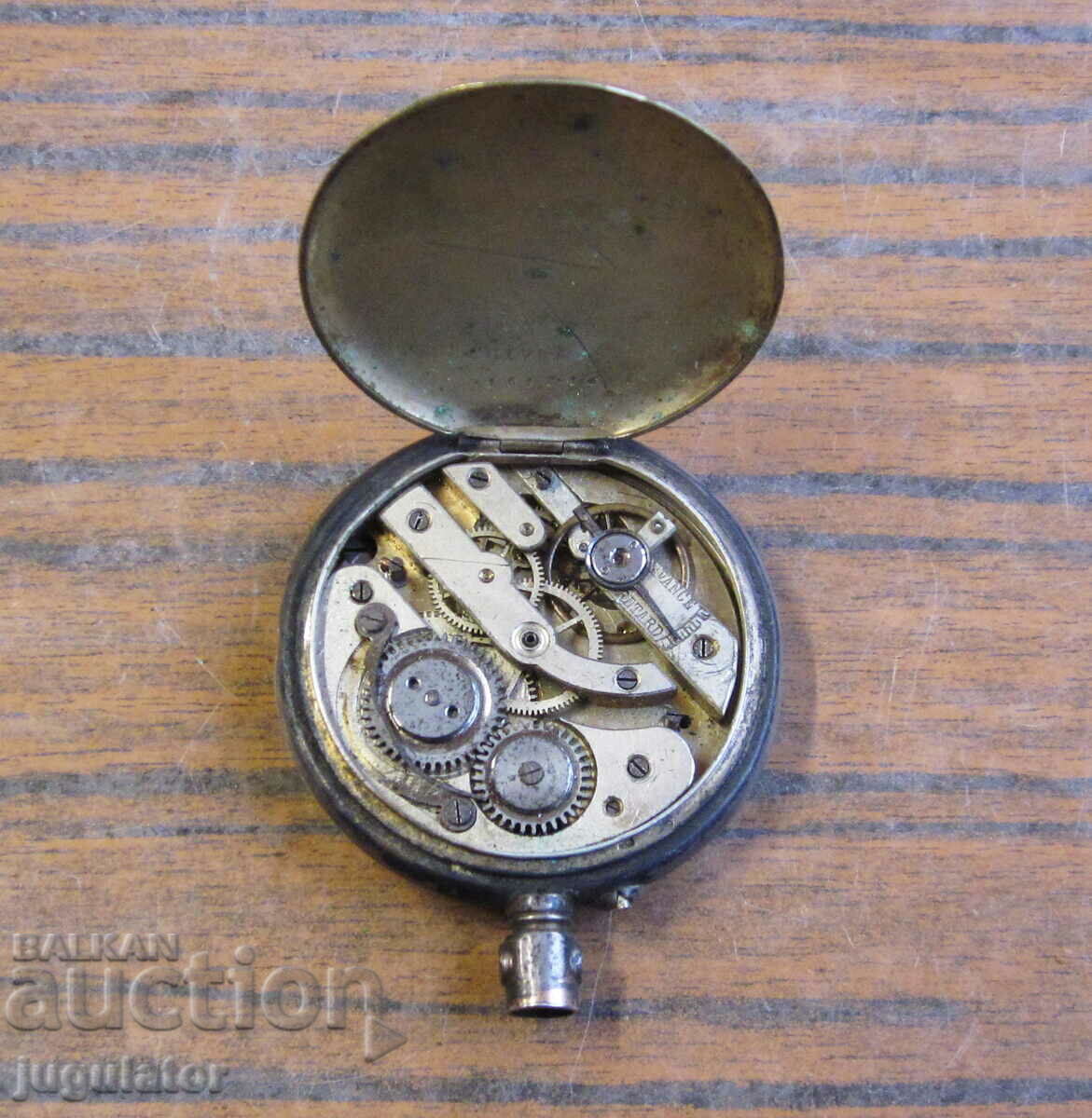 antique silver pocket watch for parts