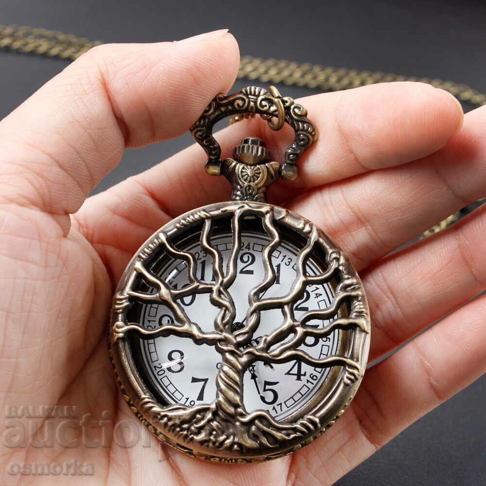 Pocket watch The tree of life tree roots fruit life