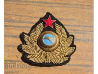 old Bulgarian tinsel cockade insignia for a pilot's hat