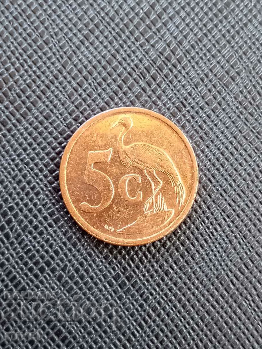 South Africa, 5 cents 2011