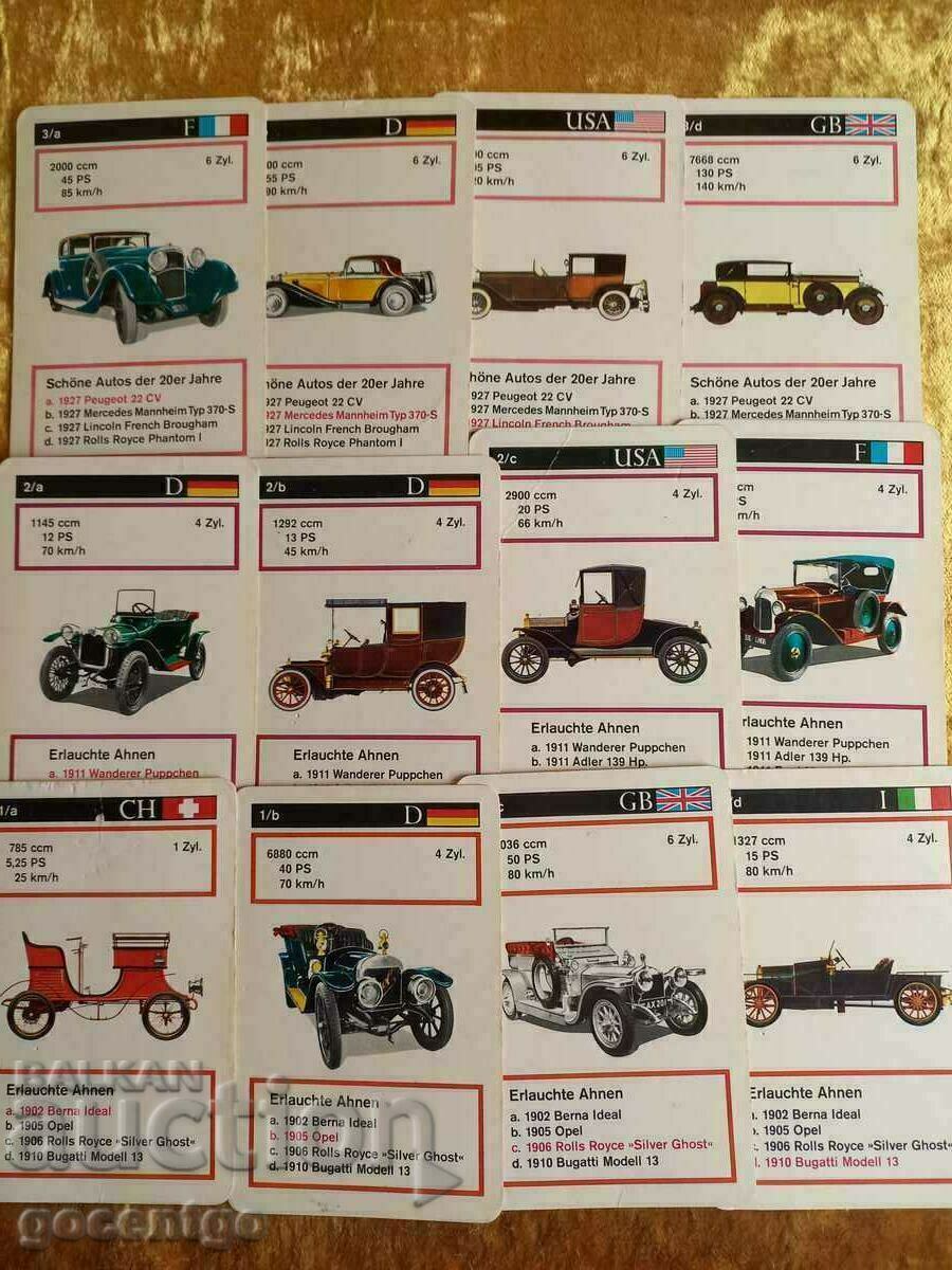 RETRO CARS CLASS CARDS RETRO 36 PCS.