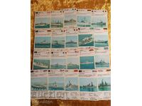 SHIPS MILITARY CARDS RETRO 31 PCS.