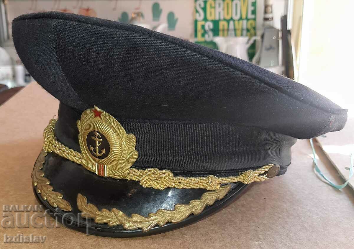 Officer's Navy Cockade Cap. - 6 Officer's Navy Cockade Cap. - 6