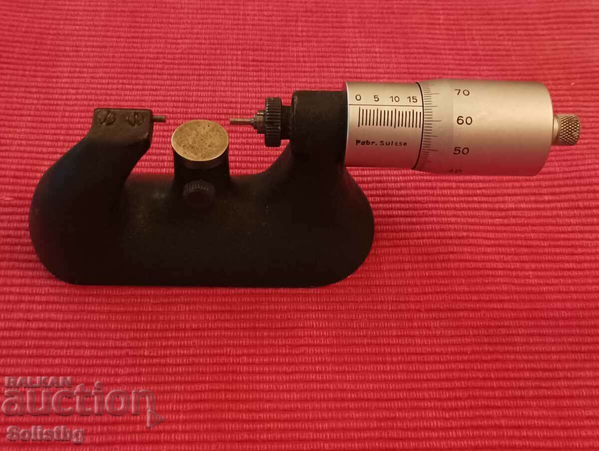 Auction  Bergeon watch vertical micrometer, Switzerland.