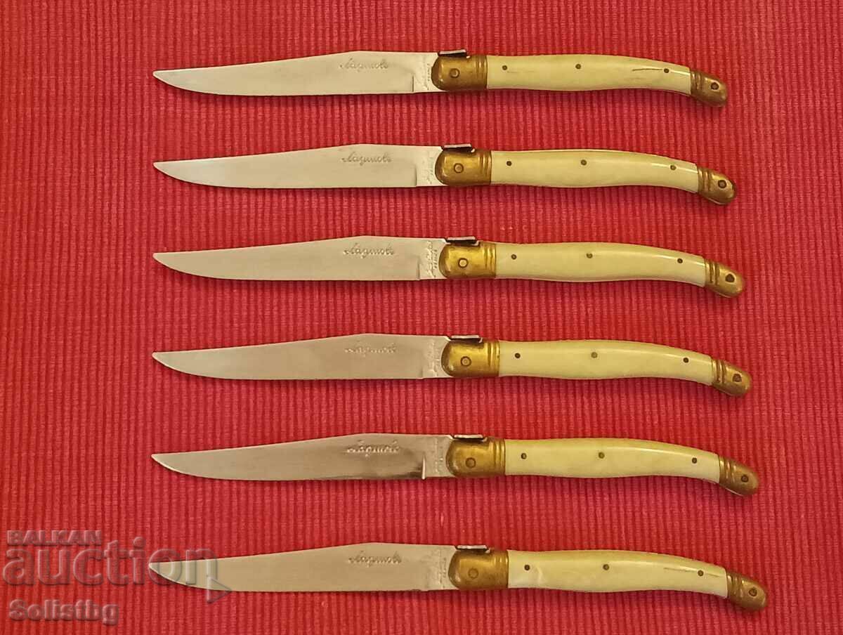 Set of 6 steak knives, Laguiole steak, France. with price € 347.68 | 680.00 BGN