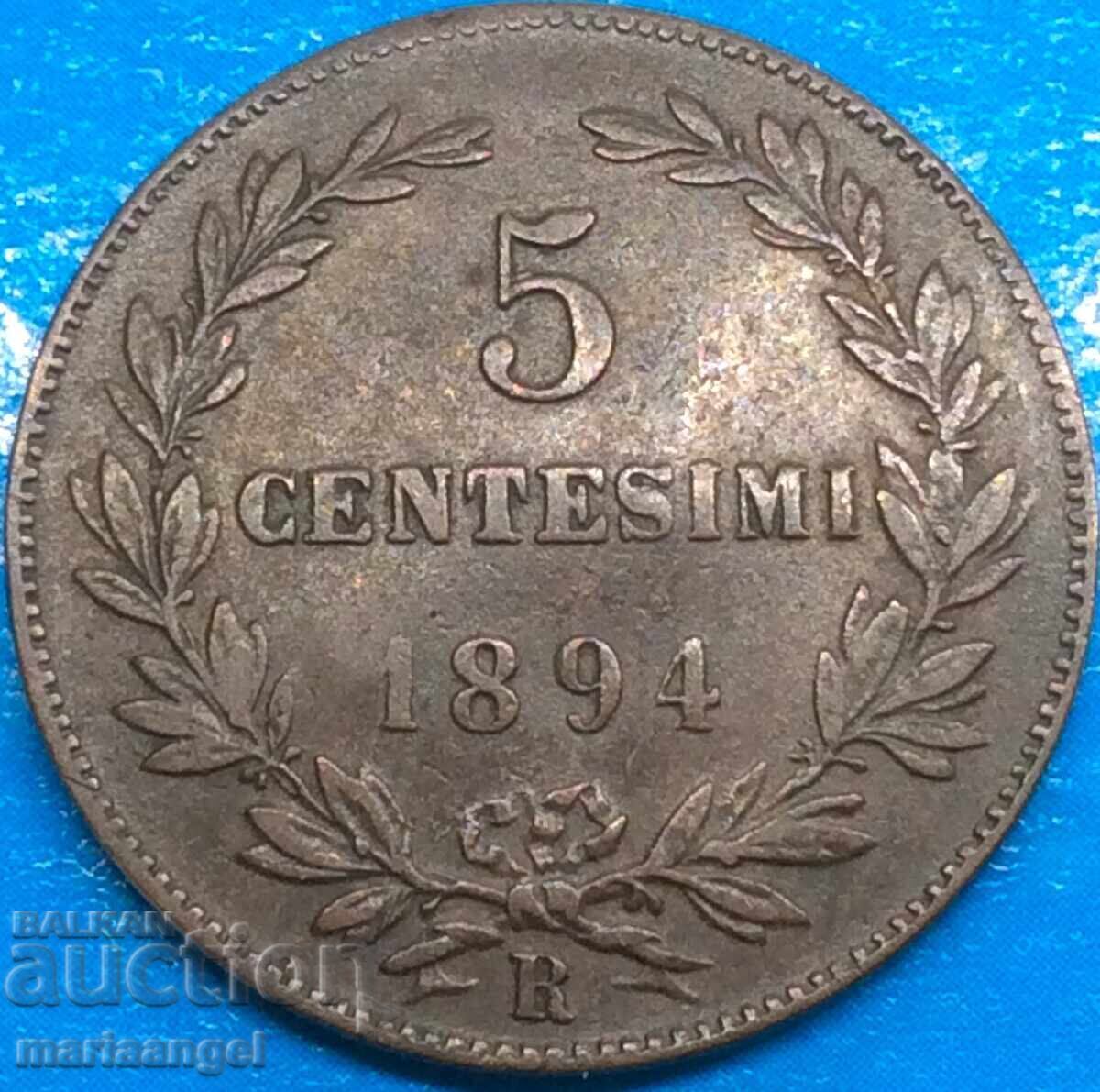 San Marino 1894 5 centesimi