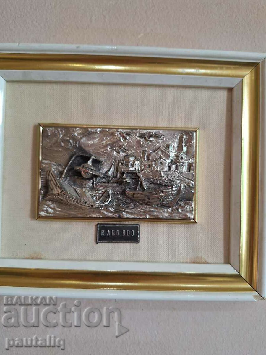 PAINTING SILVER PLASTIC R.ARG 800 - 5 PAINTING SILVER PLASTIC R.ARG 800 - 5