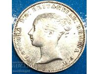 Great Britain 3 Pence 1868 Maundy Victoria Silver