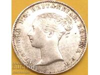 Great Britain 3 Pence 1868 Maundy Victoria Silver