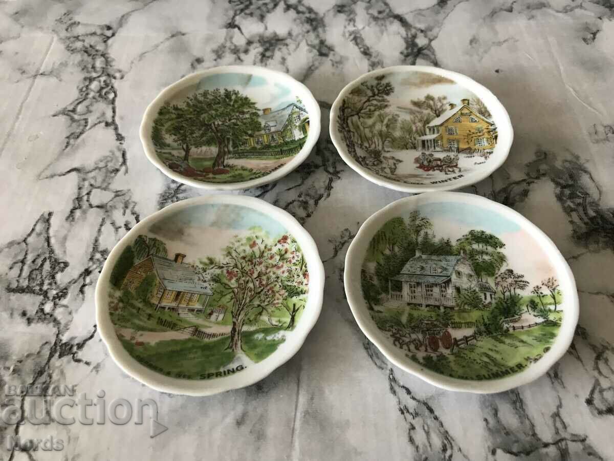 Porcelain saucers