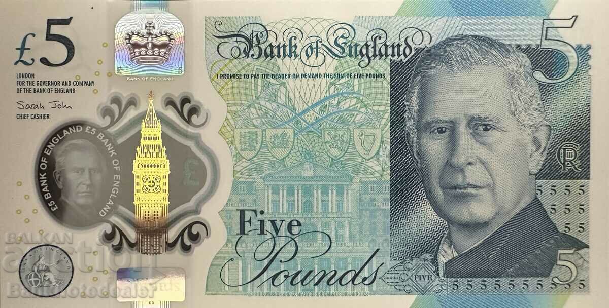 Great Britain England 5 Pounds 2024 Pick 398 Ref 5083