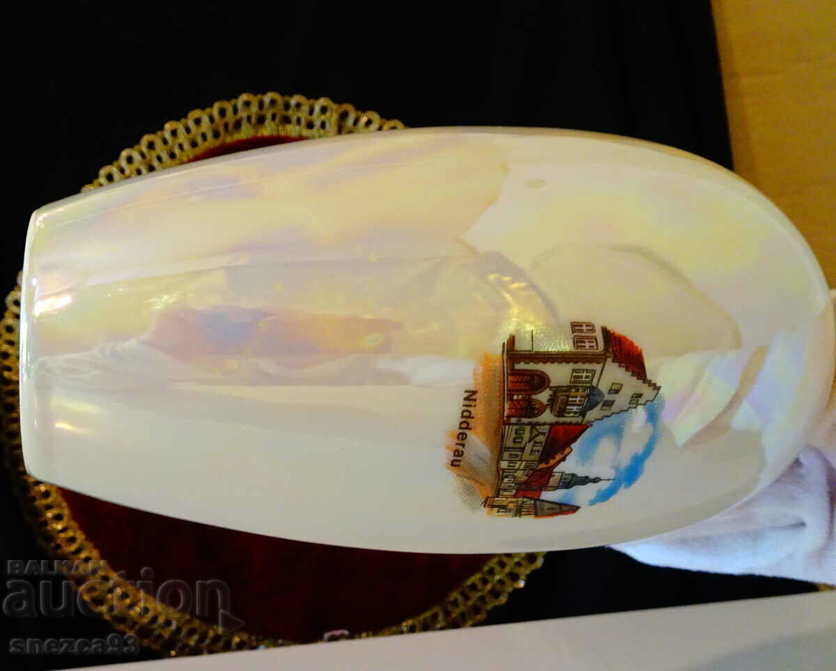 Vase Bavarian porcelain 24k Gold, ingot pure gold - 6