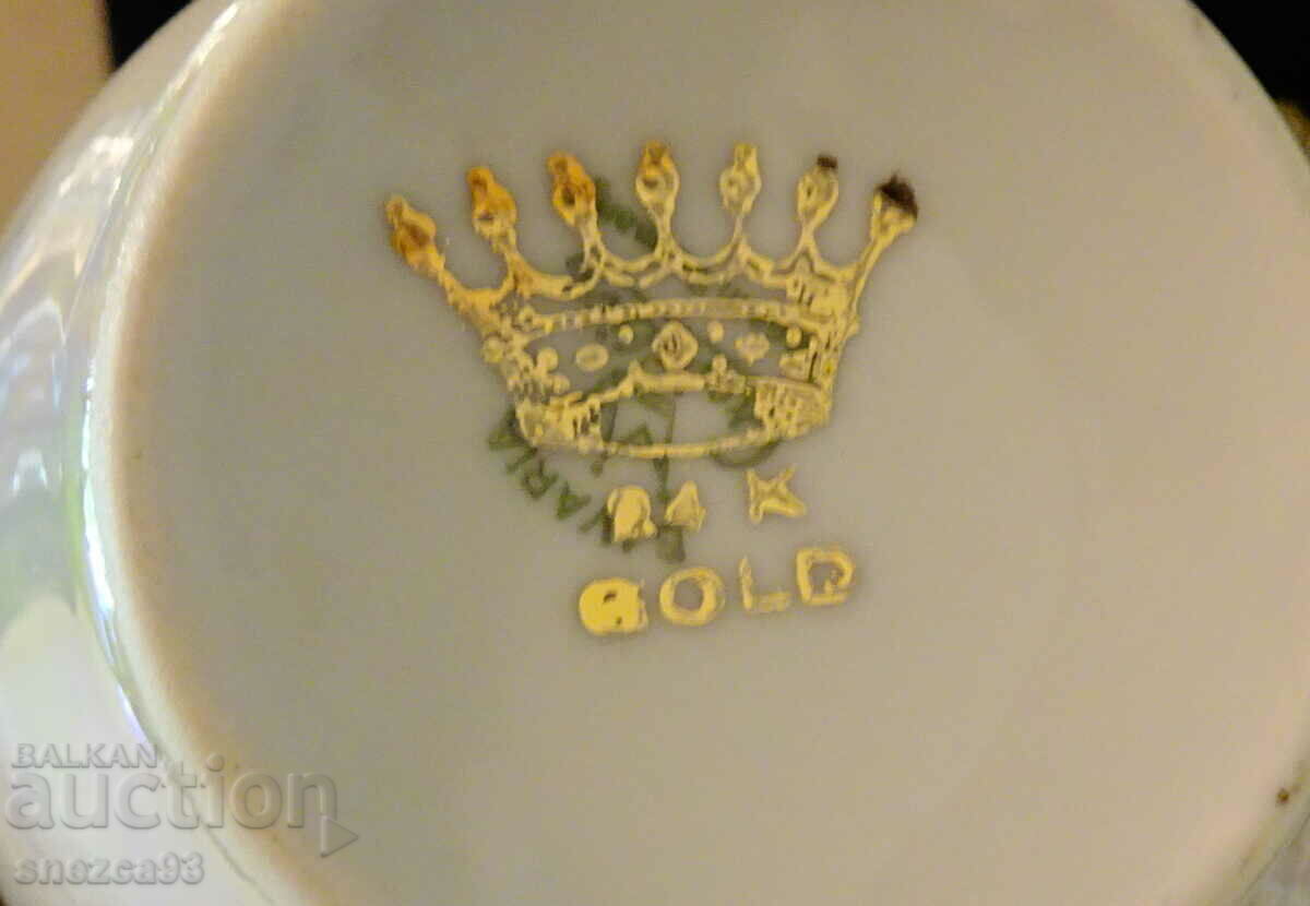 Vase Bavarian porcelain 24k Gold, ingot pure gold - 7