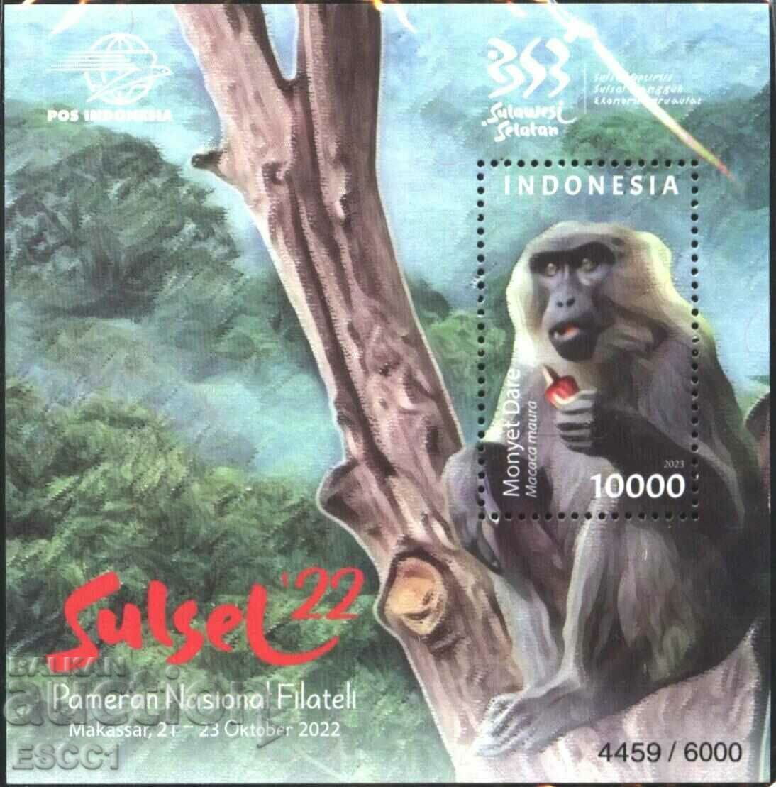 Pure Block Philatelic Exhibition Monkey 2022 από την Ινδονησία