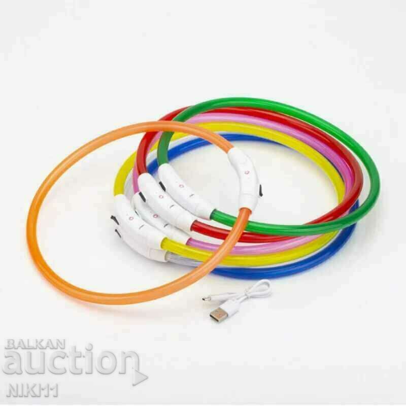 Livrarea Guler LED luminos pentru rase mari si mici de caini, lesa Livrarea Guler LED luminos pentru rase mari si mici de caini, lesa