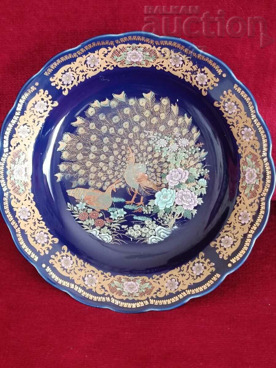 L'amandine Paradise Moroccan Peacock Serving Plate