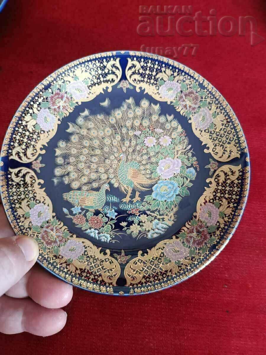 L'amandine Paradise Moroccan Peacock Serving Plate