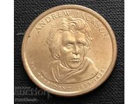 USA. 1 dollar 2008(D). Andrew Jackson..