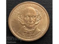 USA. 1 dollar 2008(D). Martin van Buren.