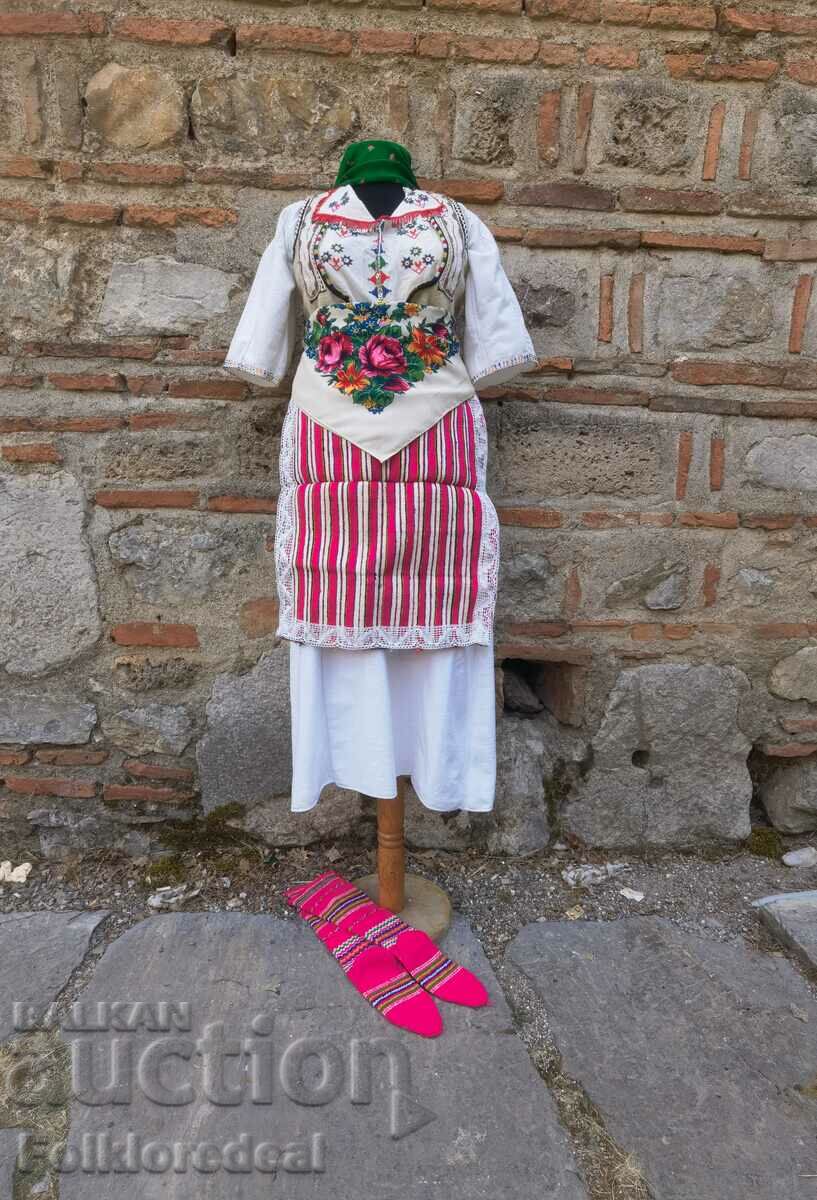 Maiden costume from Ohridsko Pole, Mesheishta villages, Volino...