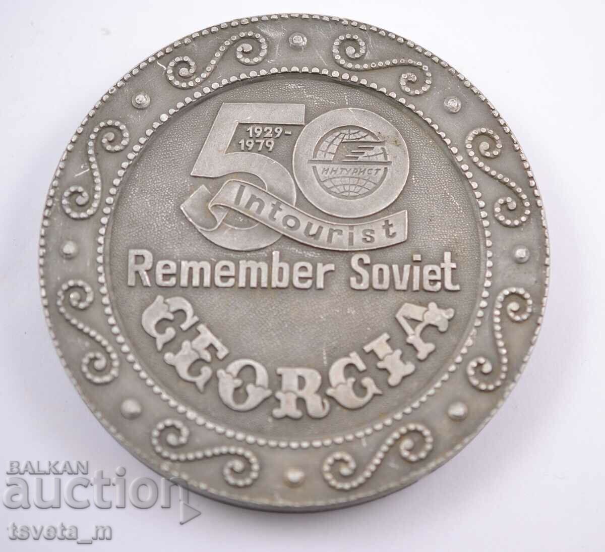 Plaque - 50 years SOVIET GEORGIA 1929-1979 USSR