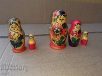 Matryoshka vechi - 5 bucăți, matrioșca URSS