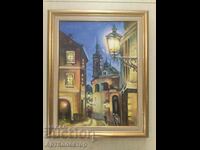 Beautiful oil painting Old Plovdiv?