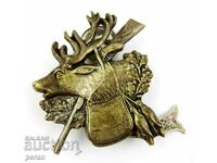 German Hunting Badge-Stag-Rifle-Old Badge