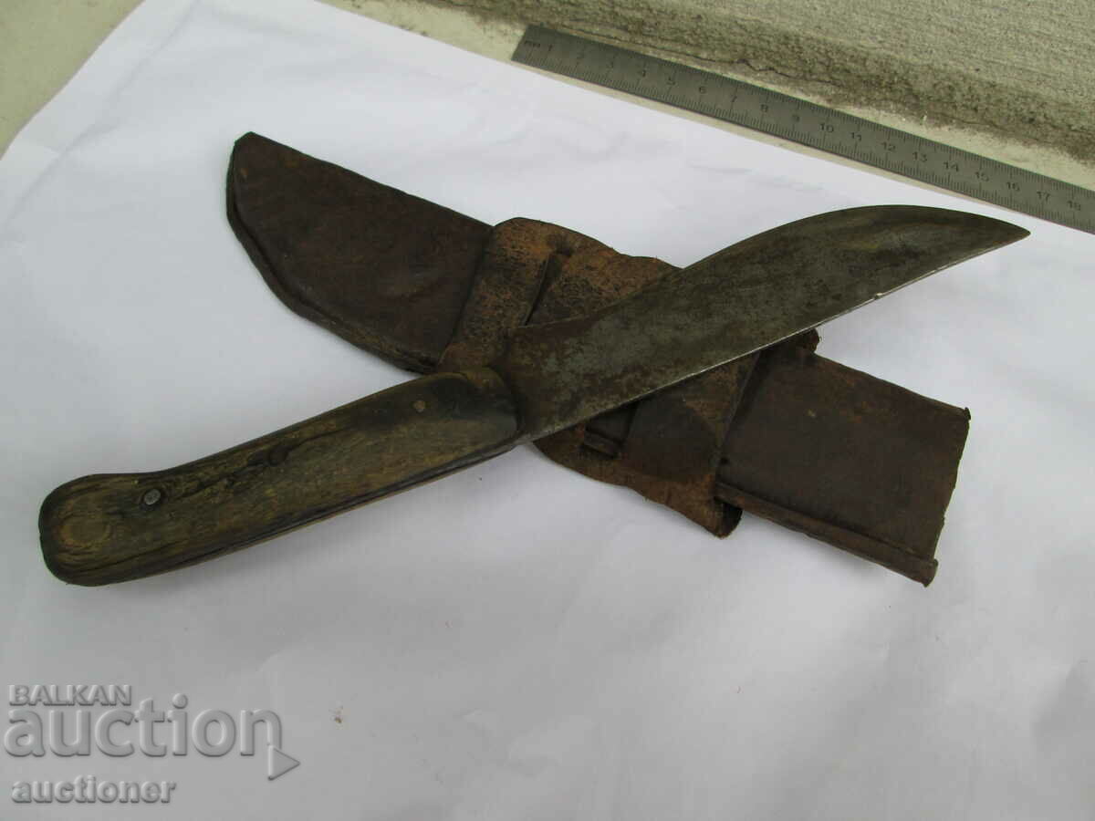 OLD SHEPHERD HAND FORGED KNIFE WITH KANYA - AUTHENTIC - 5 OLD SHEPHERD HAND FORGED KNIFE WITH KANYA - AUTHENTIC - 5