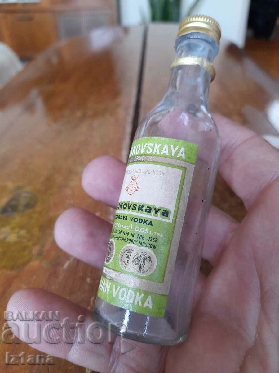 Auction  Old bottle, bottle of Moskovskaya Vodka