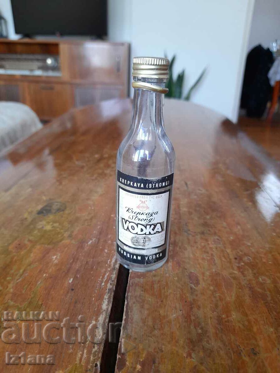 An old bottle, a bottle of Strong Vodka