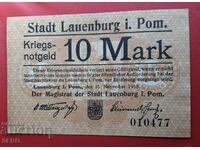 Banknote-Germany-Pomerania-Lauenburg-10 marks 1918