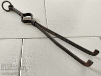 Old dilaf, tongs, wrought iron for oven