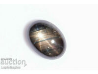 Black Star Sapphire 1.31ct 12-ray star oval cabochon