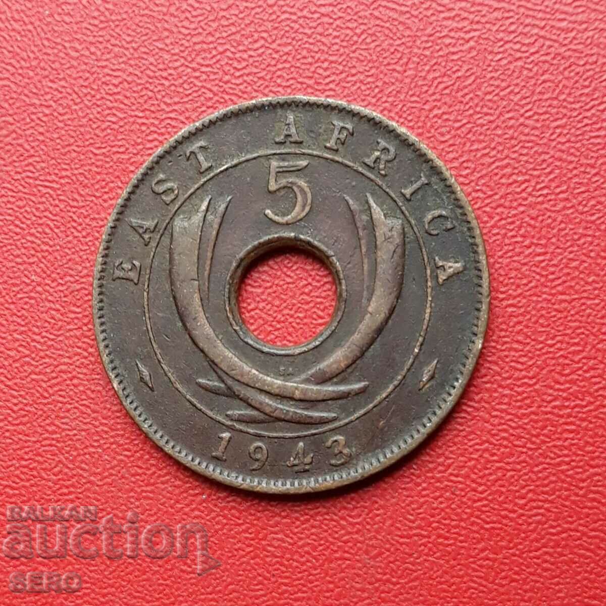 Africa de Est Britanică - 5 cent 1943