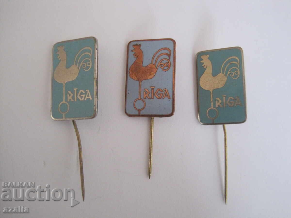 3 Значки РИГА - Латвия 3 Значки РИГА - Латвия