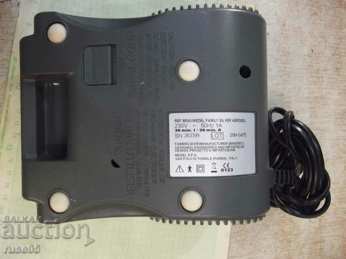 "MEDEL FAMILY SILVER" inhaler compressor working - 5