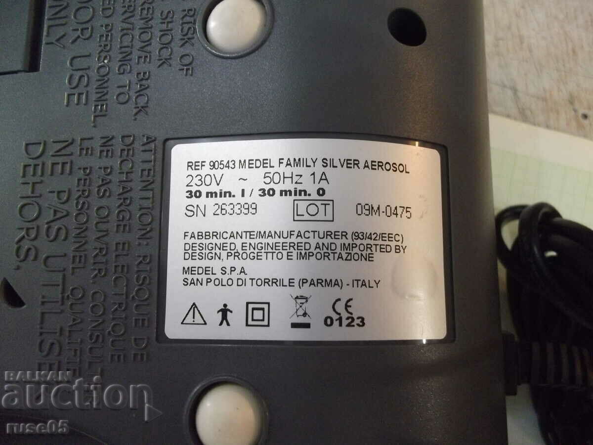 "MEDEL FAMILY SILVER" inhaler compressor working - 6