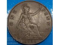 Μεγάλη Βρετανία 1 Penny 1936 George V 30mm Χάλκινο